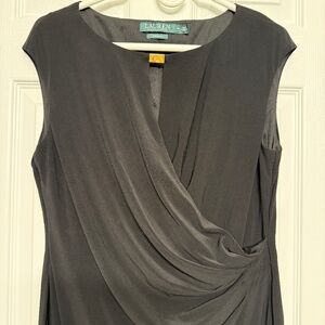Ralph Lauren Black Jersey Dress (sz 14)